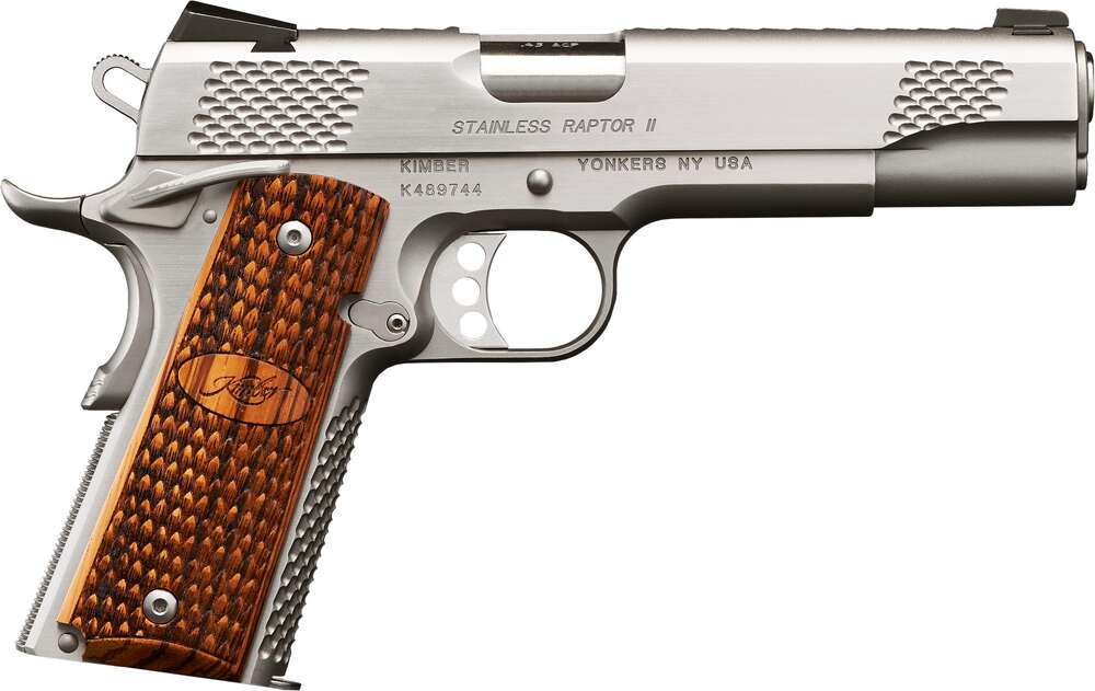 Handguns Kimber America Stainless Raptor II 10MMAUTO KMB SS RPTR II 1911 10MM 8R
